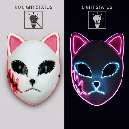 Neon LED Cat Mask