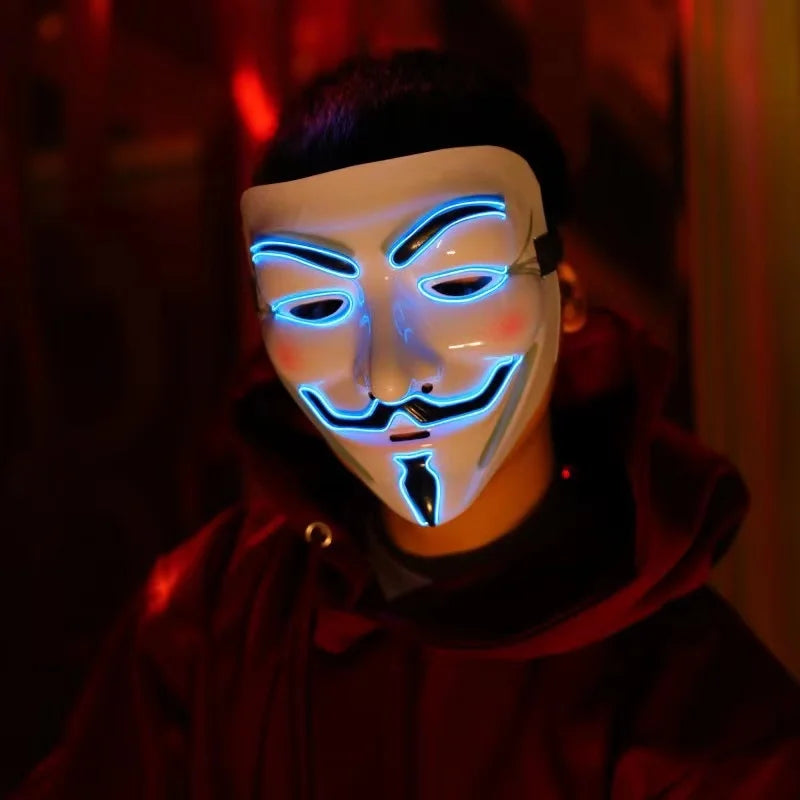 Neon LED Vendetta Mask