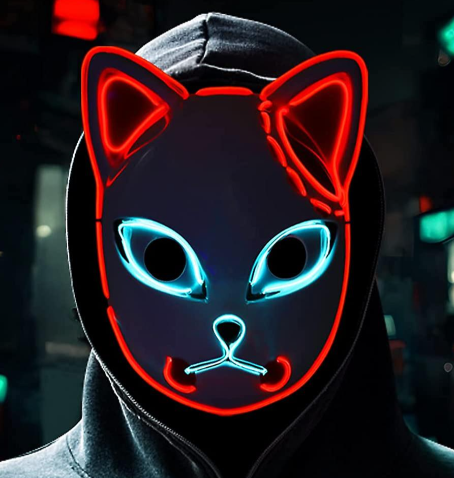 Neon LED Cat Mask