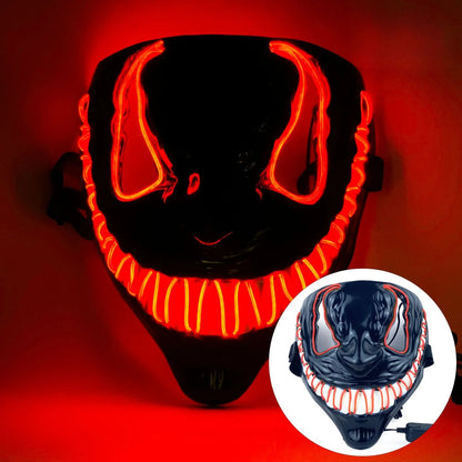 Neon LED Venom Mask