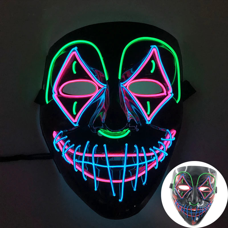 Neon LED Purge Mask