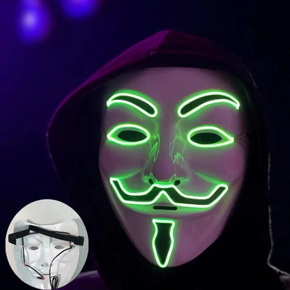 Neon LED Vendetta Mask