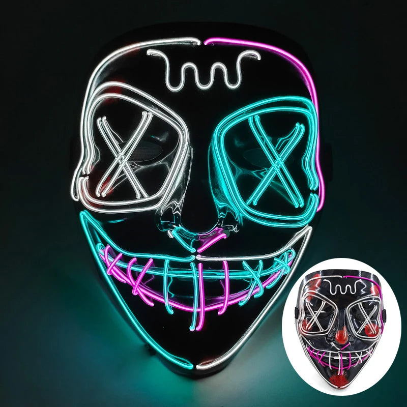 Neon LED Purge Mask