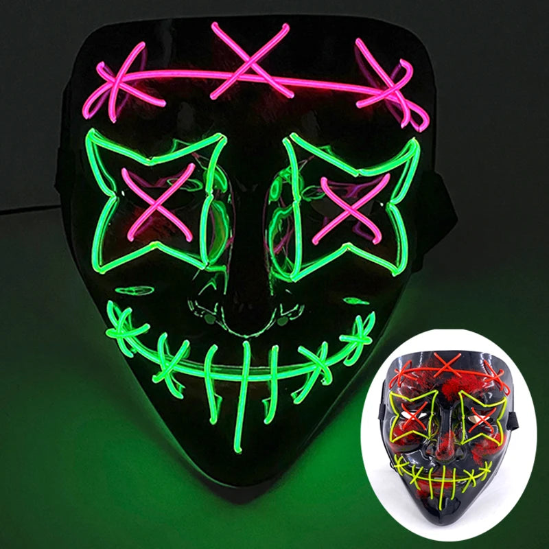 Neon LED Purge Mask