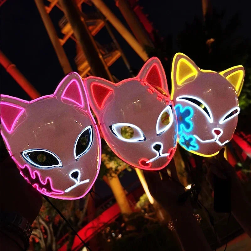 Neon LED Cat Mask