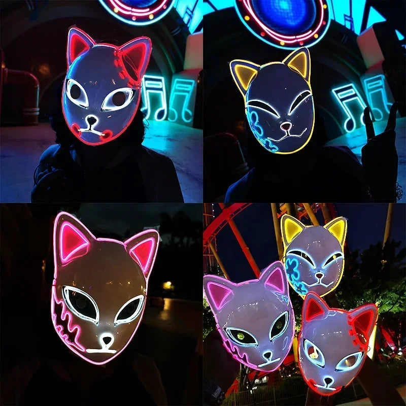 Neon LED Cat Mask