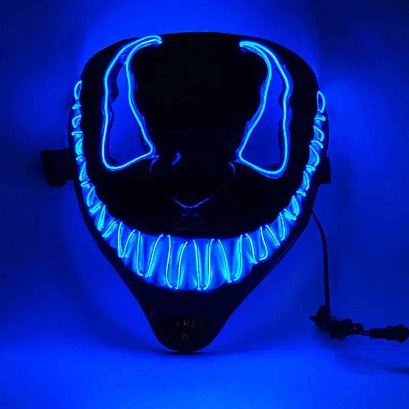 Neon LED Venom Mask